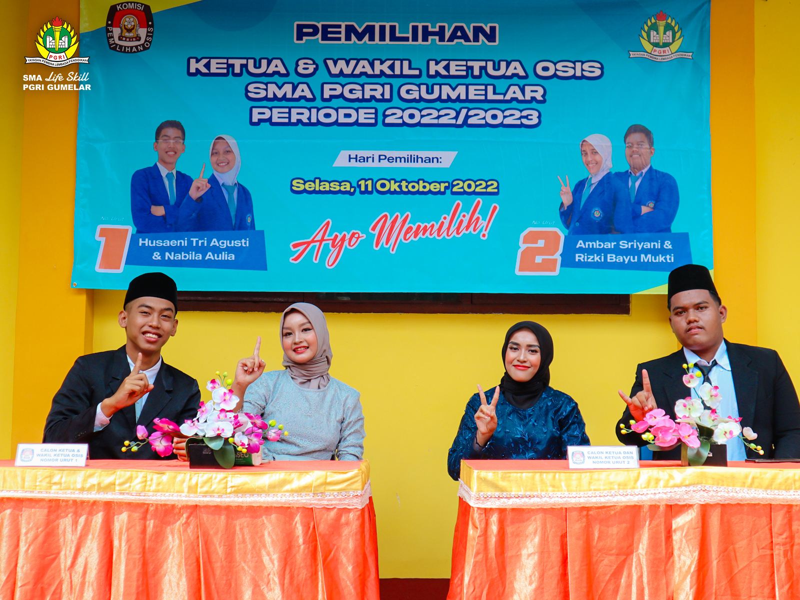 Pemilihan Ketua OSIS SMA PGRI Gumelar 2022/2023